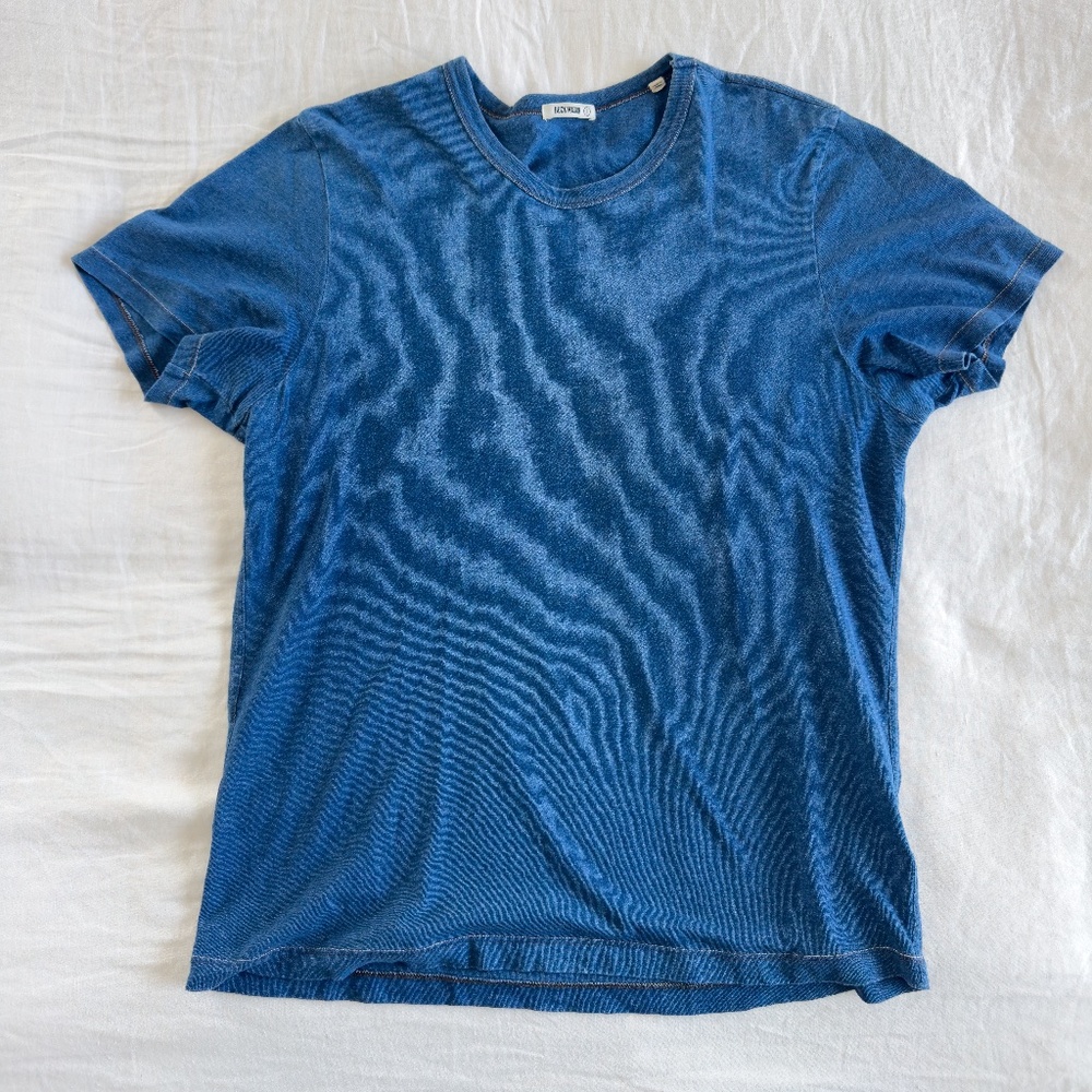 Buck Mason Natural Indigo Dipped Tee